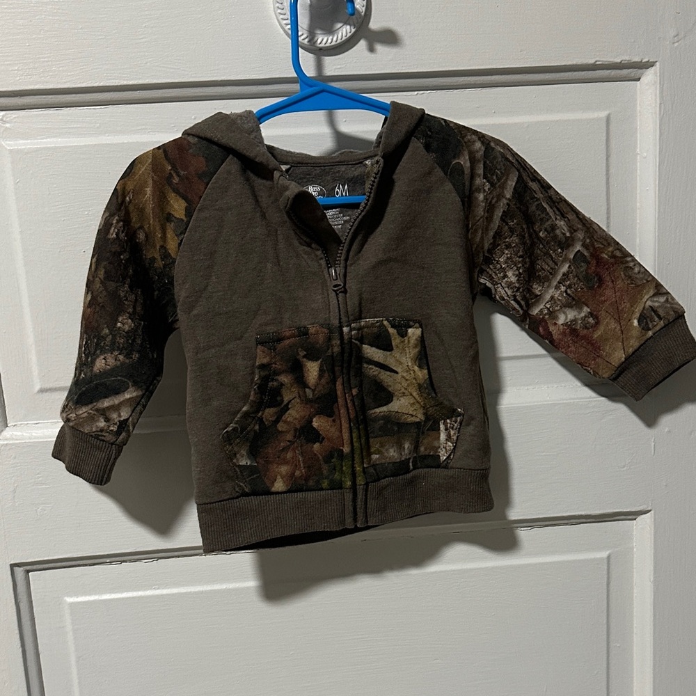 Bass Pro Shops Kids' Green and Brown Camo Hoodie